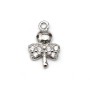 925 silver & zirconium charm, in dragonfly shape measuring 6.7 * 10mm x 1pc