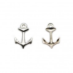 925 silver anchor charm 9x13mm x 2pcs
