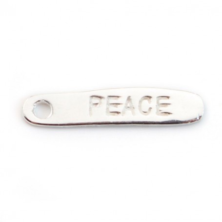 925 Sterling Silver Peace charm 19x4mm x 1pc