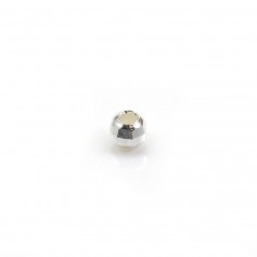 Perles ronde facettées en argent 925 4mm x 10pcs