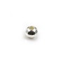 Perlina sfaccettata rotonda in argento 925 6 mm x 4 pz
