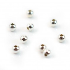 Perla a sfera argento 925 2,5 mm x 20 pezzi