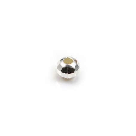 Silver 925 Faceted Ball Bead 5mm x 10pcs