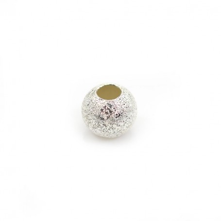 Perle brillante boule en argent 925 8mm x 1pc