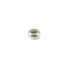 Intercalaire perle rondelle argent 925 5.5mm x 6pcs