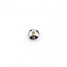 Silver Round Pearl 925 2.5x5.5mm x 5pcs