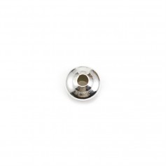Perle rondelle en argent 925 3x6mm x 6pcs
