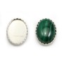 Set in 925 silver, for oval cabochon, 10 * 14mm x 1pc