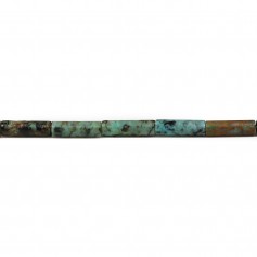 African turquoise tube 4x13mm x 40cm