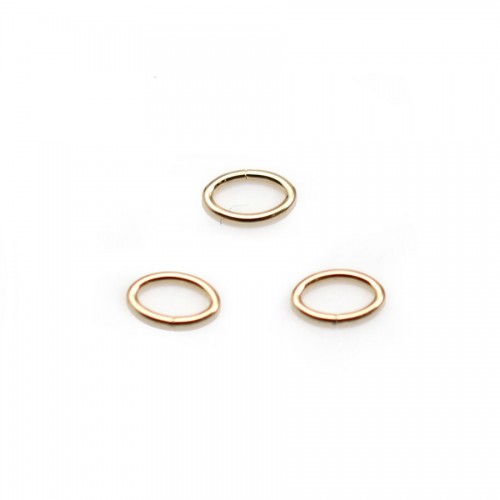14K Gold filled ovale jump rings 0.64X3.5X5.3mm X 10 pcs 
