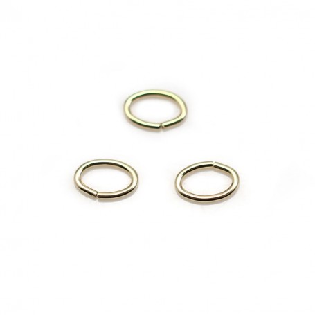14K Gold filled ovale jump rings0.9X5X8mm x 5 pcs 