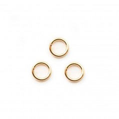 Offene Ringe in Gold Filled 0.64x5mm x 10pcs
