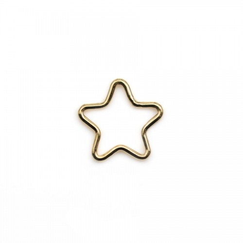 Anneau étoile en gold filled 14 carats 10.5mm x 2pcs