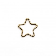 Anello a stella riempito d'oro 10,5 mm x 2 pezzi