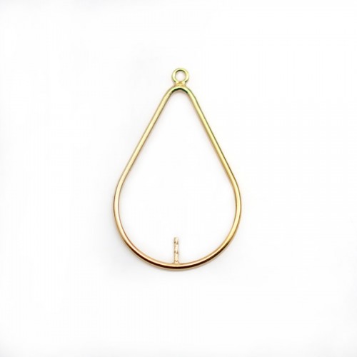 Charm in the shape of a drop 19x31mm, 14k gold-filled, x 1pc