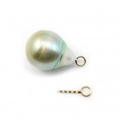 Beistecker für halbdurchbohrte Perle in Gold Filled 6.5mm x 2pcs