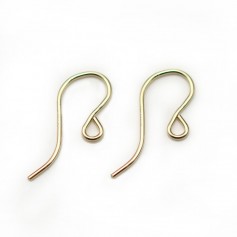 Crochets d'oreilles, avec anneau, en Gold Filled , 7.5x19mm x 2pcs