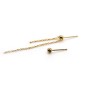 14k gold filled ear studs with a jump ring 3mm x 2pcs
