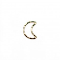 Charm in moon-shaped 8*11mm, in Gold Filled x 2pcs