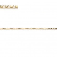 Masche Kette Runder Ring aus Gold Filled 1.3mm x 50cm