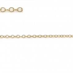 Anillo de cadena ovalado de oro 1.7x2.3mm x 50cm