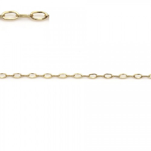 Anillo de cadena ovalado relleno de oro 1.8x3.4mm x 50cm