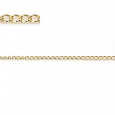 Oro riempito Curb Chain 1.5 * 2.0 mm x 50 cm