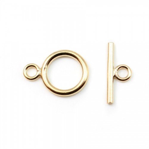 14K Gold filled Toggle clasp round-shaped 9mmx12mm x 1pc