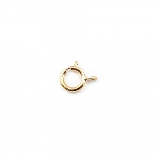 Gold Filled Spring Clamp 5mm - open jump ring x 2pcs