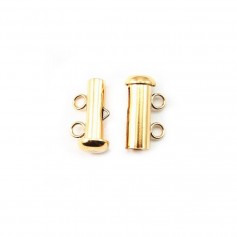 Gold Filled 2 Row Sliding Clasp 4.3x15mm x 1pc
