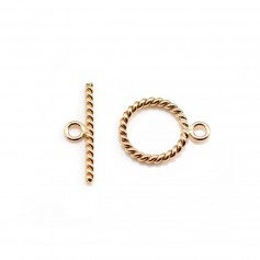 Gold Filled Twisted Toggle Clasp 9mm x 1pc