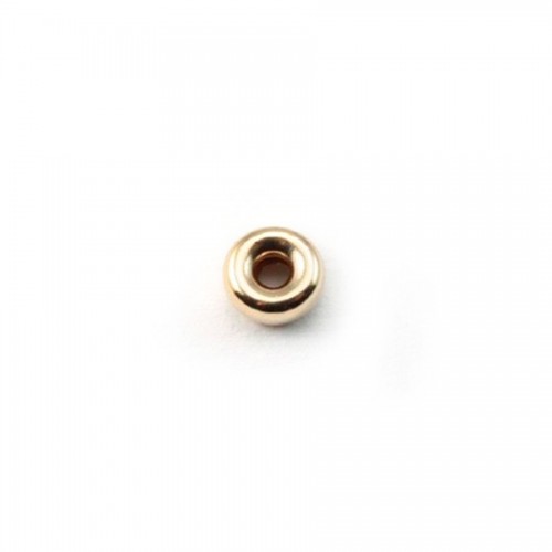 Runde Perlen in Gold Filled 6x3.4mm x 1pc