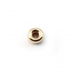 Perles rondelles en Gold Filled 7x1.8mm x 1pc