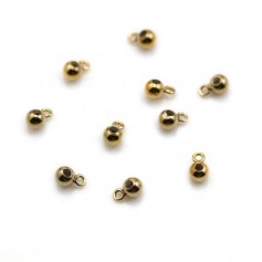 Stopper in Gold Filled, 3mm, with a ring x 1pc