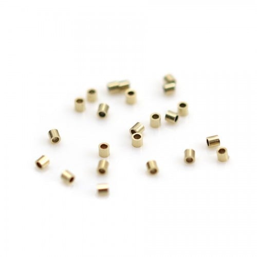 Beads crimp tubes in Gold Filled 1.1x1mm x 50pcs