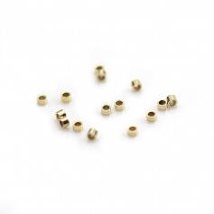 Perline tubolari riempite d'oro 1,6x1,0 mm x 25 pezzi