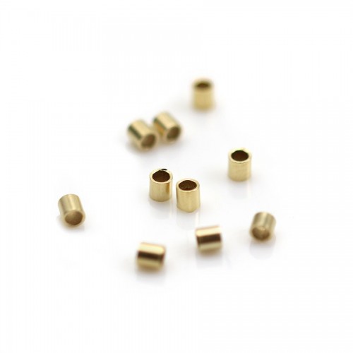 Gold Filled Quetschröhrchen Perlen 2x2mm x 20St