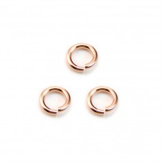 Rose Gold Filled jump rings 1x6mm x 4pcs