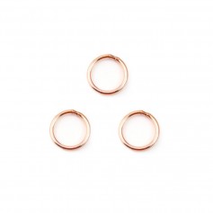 Anéis Rosados Cheios de Ouro 0,64x6mm x 10pcs