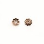Cup in the shape of flower, in pink gold filled 14K, 1 * 4mm x 10pcs