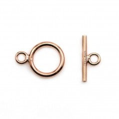 Rose Gold Filled Toggle clasp round-shaped 1.3x11mm x 1pc