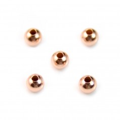 Rose Gold Filled round beads 3mm x 10pcs
