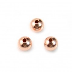Rose Gold Filled round bead 4mm x 6pcs
