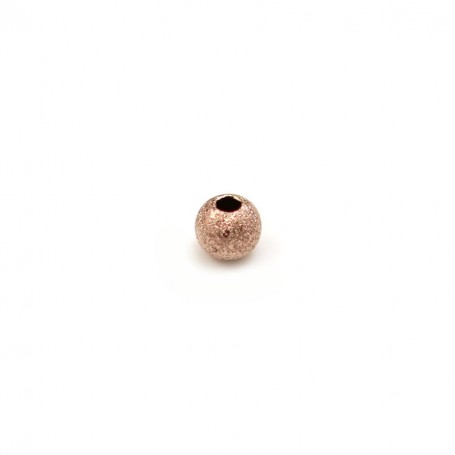 Boule diamanté, en gold filled rosé 14 carat, 1 * 3mm x 10pcs