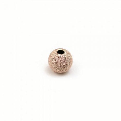Bola de diamante, cor-de-rosa com enchimento de ouro, 1,5x6mm x 2pcs