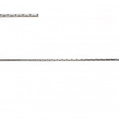 Kette Silber 925 Rhodiniert Schlange 0.5mm x 50 cm