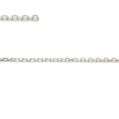 925 silver chain, flat forçat link, 1.4x2mm x 50cm