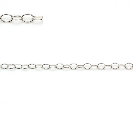 925 sterling silver oval link chain 2.8x3.5x035mm x 50cm