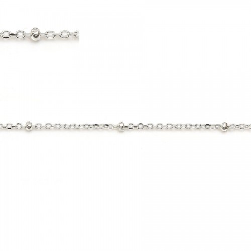 925 sterling silver chain decorated with little balls of 1.75mm x 50cm