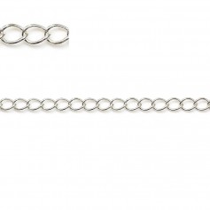 Chain sterling silver extends 3x4mm x 50cm